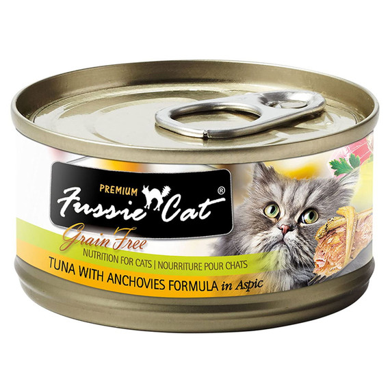 Fussie Cat Grain Free Tuna With Anchovy Formula In Aspic - 2.8 Oz