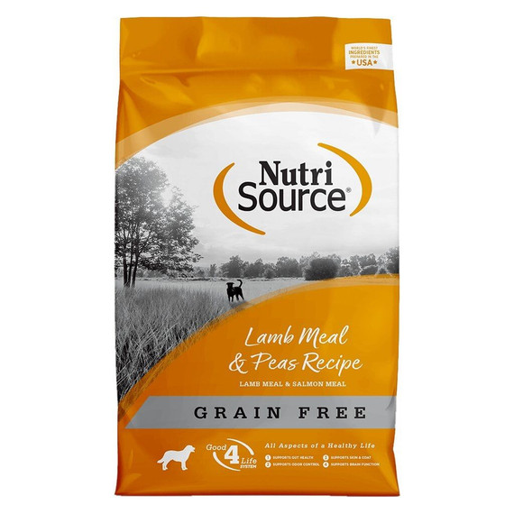 Nutri Source Grain Free Lamb Meal & Peas Recipe Dog Food - 15 Lb