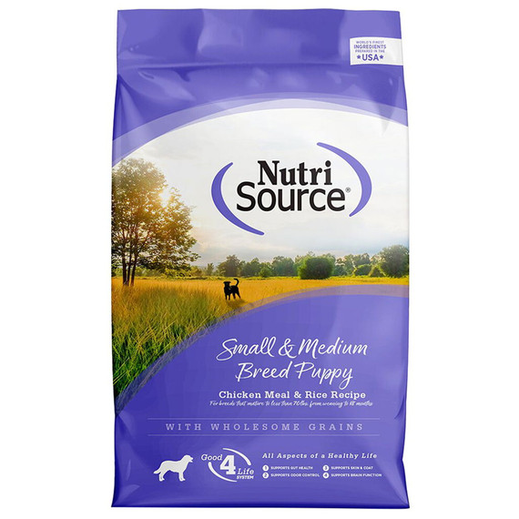 Nutri Source Small & Medium Breed Puppy Dog Food - 15 lb