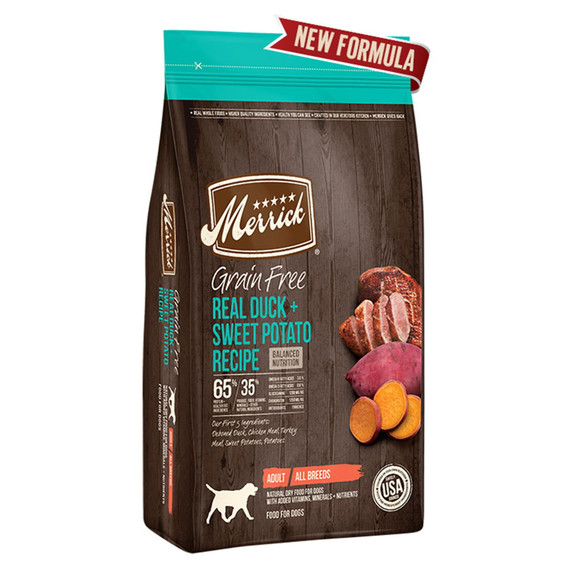 Merrick Real Duck + Sweet Potato Recipe Grain-free Dry Adult Dog Food - 22 lb