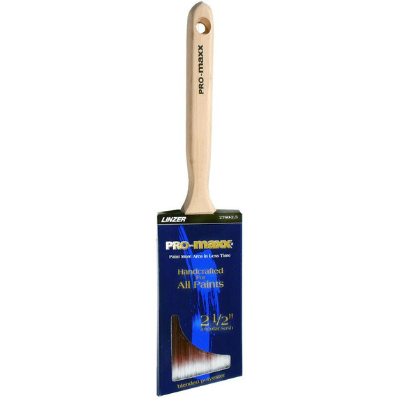 Linzer Pro Maxx Best Quality Polyester Angle Sash Brush - 2.5"