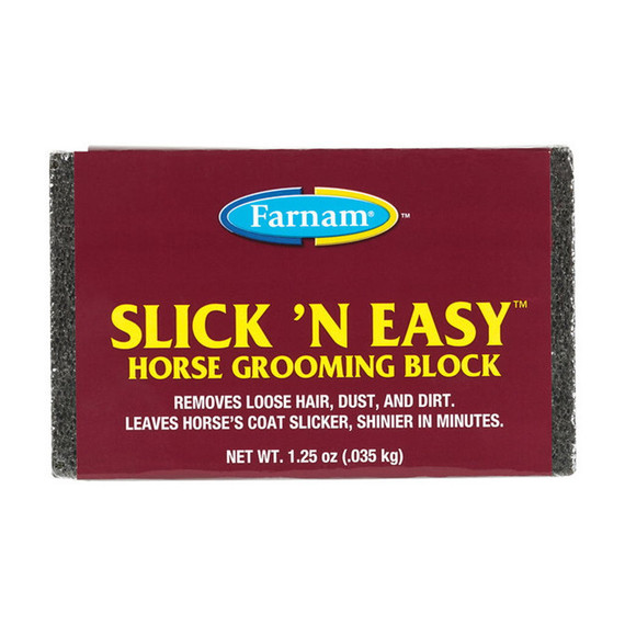 Farnam Slick 'n Easy Horse Grooming Block - 1.25 Oz