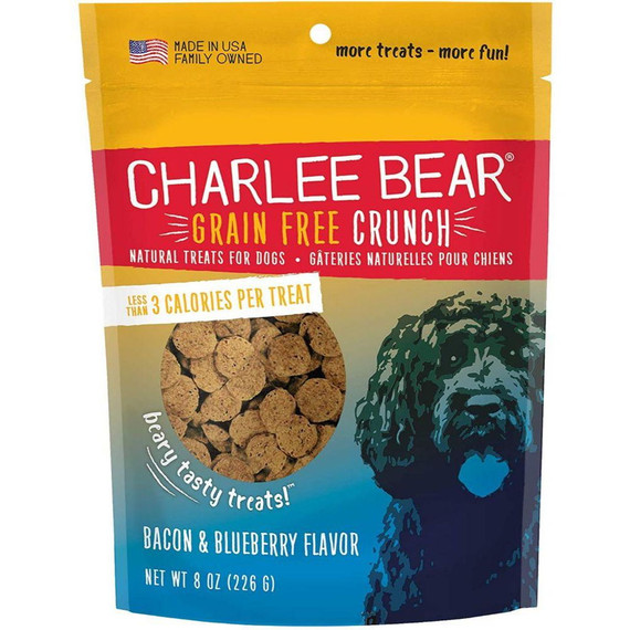 Charlee Bear Bearnola Grain Free Bacon & Blueberry Flavor Treat - 8 oz