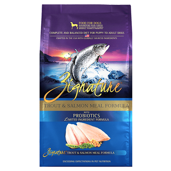 Zignature Grain Free Trout & Salmon Meal Formula Dog Food