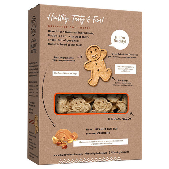 Buddy Biscuits Grain Free Oven Baked Peanut Butter Treat - 14 Oz