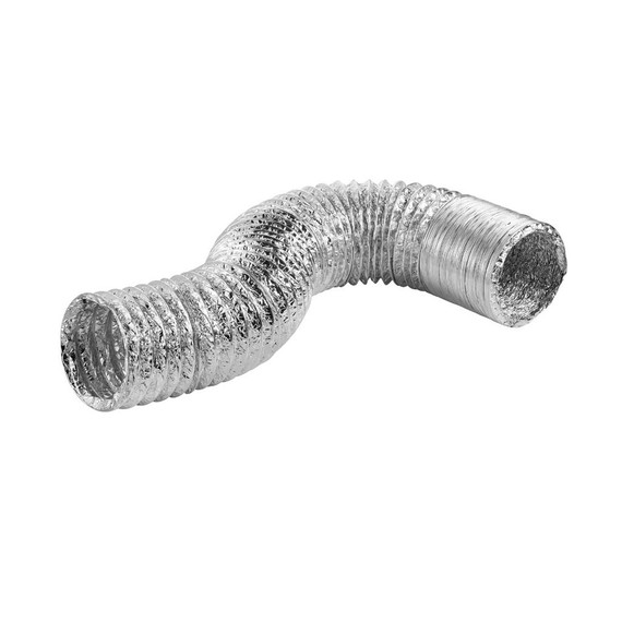 Lambro Aluminum Flexible Dryer Transition Duct - 4" X 8'