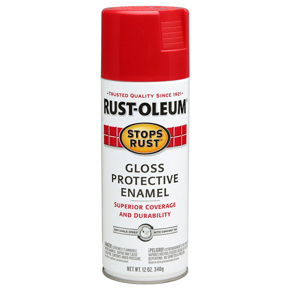 Rust-oleum Stops Rust Gloss Sunrise Red Protective Enamel Spray Paint - 12 Oz