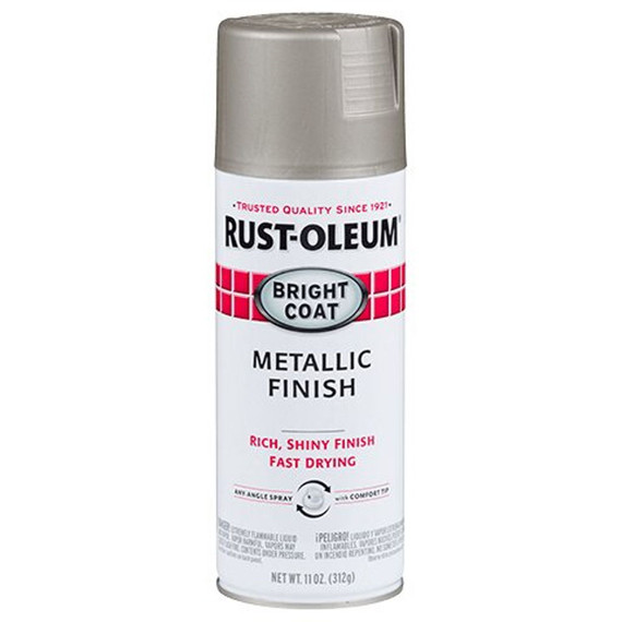 Rust-oleum Stops Rust Aluminum Metallic Finish Bright Coat Spray Paint - 11 oz