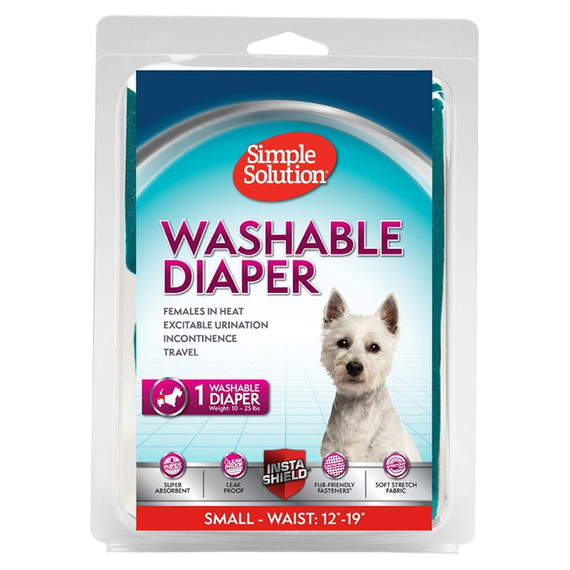 Simple Solution Washable Female Dog Diaper - Small