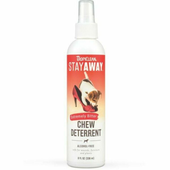 Tropiclean Stay Away Chew Deterrent Spray - 8 Oz