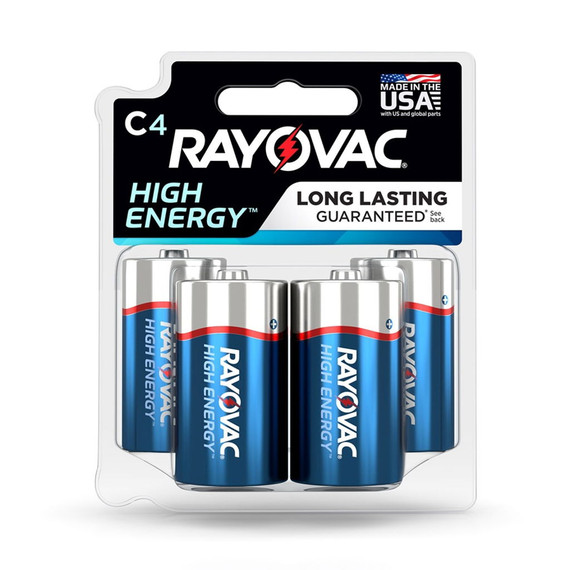 Rayovac High Energy Alkaline C Batteries - 4 Pk