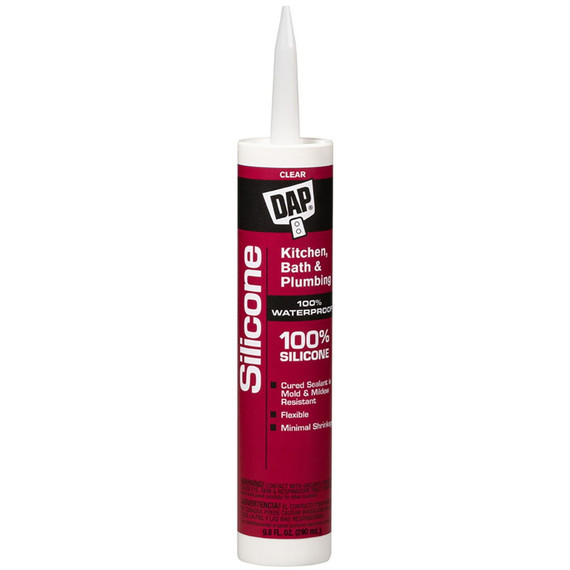 Dap Waterproof Kitchen & Bath Silicone Sealant - 9.17 lb