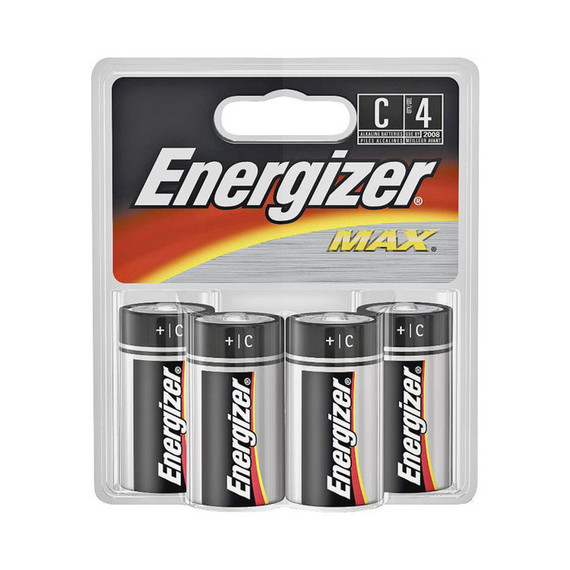 Energizer Max 1.5V Alkaline C Batteries - 4 pk