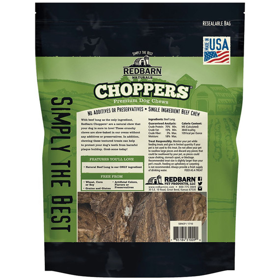 Redbarn Choppers Premium Dog Chews - 9 oz