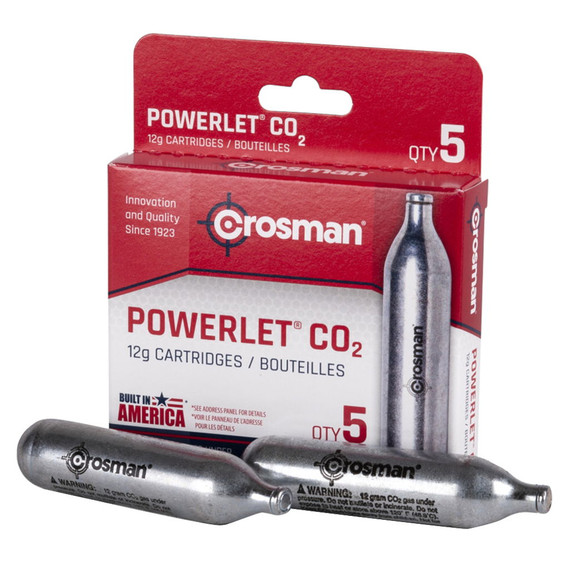 Crosman Powerlet Co2 Cartridges - 5 Pk