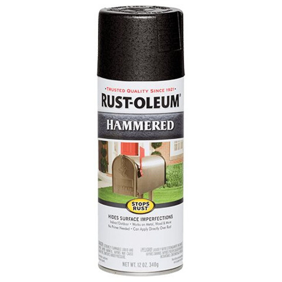Rust-oleum Stops Rust Black Hammered Spray Paint - 12 Oz