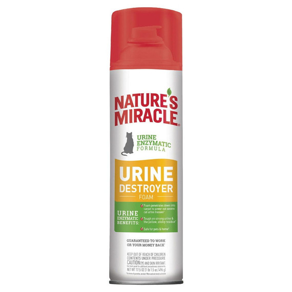 Nature's Miracle Cat Urine Destroyer Foam - 17.5 fl oz