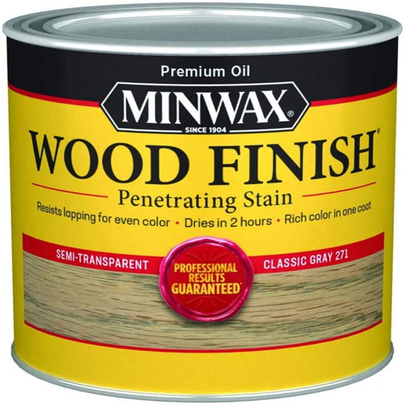 Minwax Penetrating Stain Wood Finish - Classic Gray