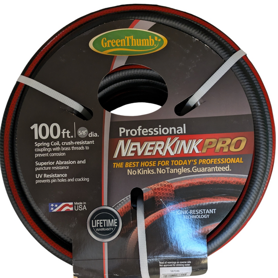 GreenThumb Neverkink Commercial Water Hose - 5/8 X 100'