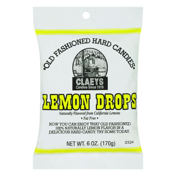 Claeys Lemons Drops Hard Candy - 6 Oz