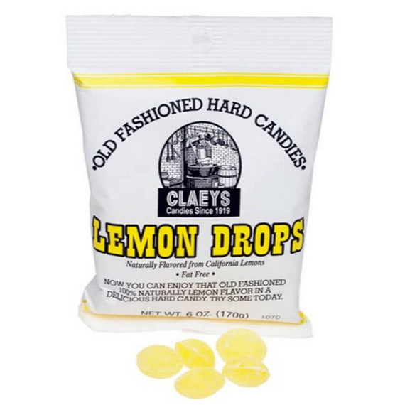 Claeys Lemons Drops Hard Candy - 6 Oz