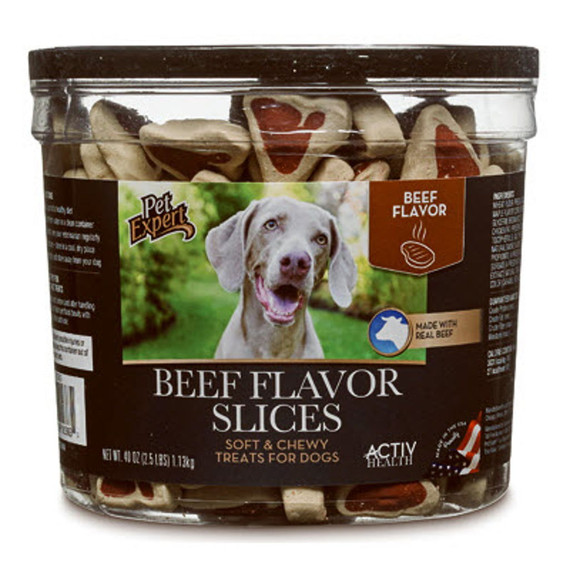 Pet Expert Beef Slices Dog Treats - 40 Oz