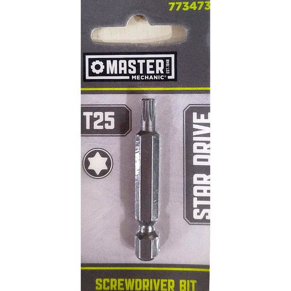 Master Mechanic T25 Star Driver Screwdriver Bit - 2"