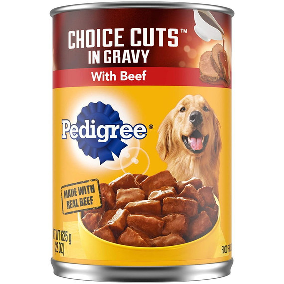 Pedigree Choice Cuts in Gravy with Beef Adult Wet Dog Food - 22 oz