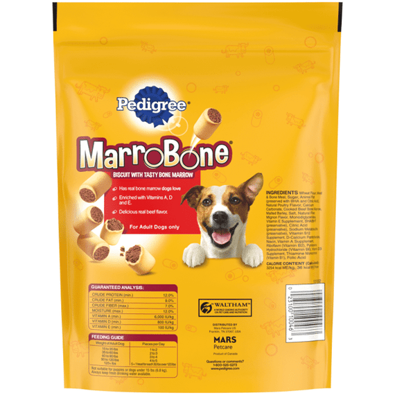 Pedigree Marrobone Regular Real Beef Flavor Snacks for Dogs - 24 oz