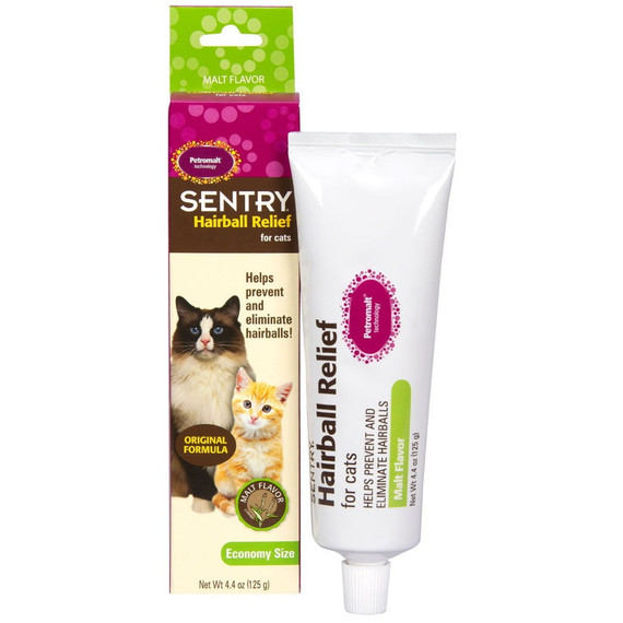 Sentry Malt Flavor Hairball Relief For Cats - 4.4 Oz