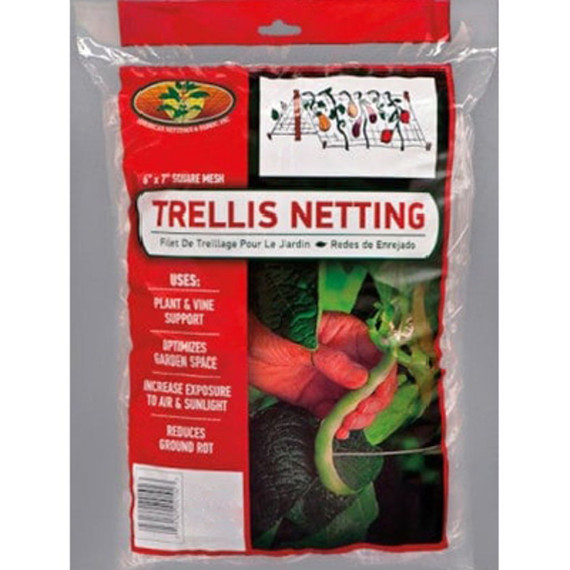 American Nettings Extruded Polypropylene Trellis Netting - Clear