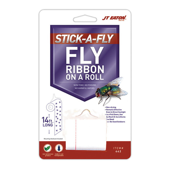 Jt Eaton Stick-a-fly Ribbon On A Roll Fly Trap