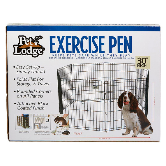 Pet Lodge Metal Pet Exercise Pen - 30"