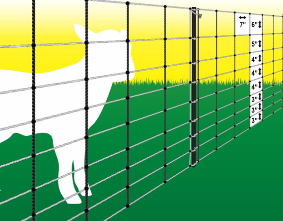 Powerfields Sheep Electric Netting - White - 165' X 32"