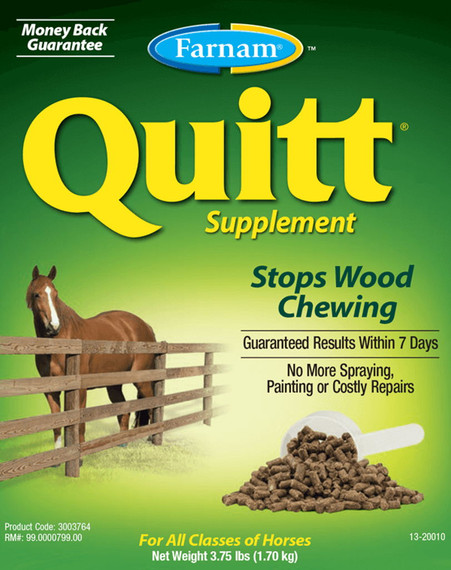 Farnam Quitt Wood Chewing Supplement For Horses - 3.75 Lb