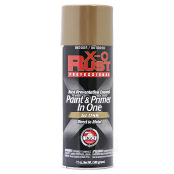 X-o Rust Professional Gloss Enamel Paint & Primer - 12 oz - Bronze