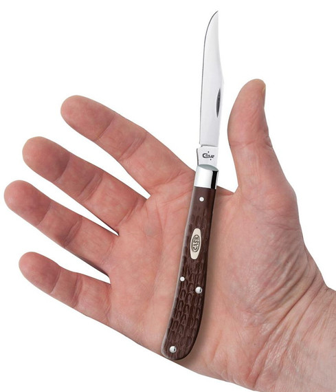 Case Brown Synthetic Slimline Trapper Knife