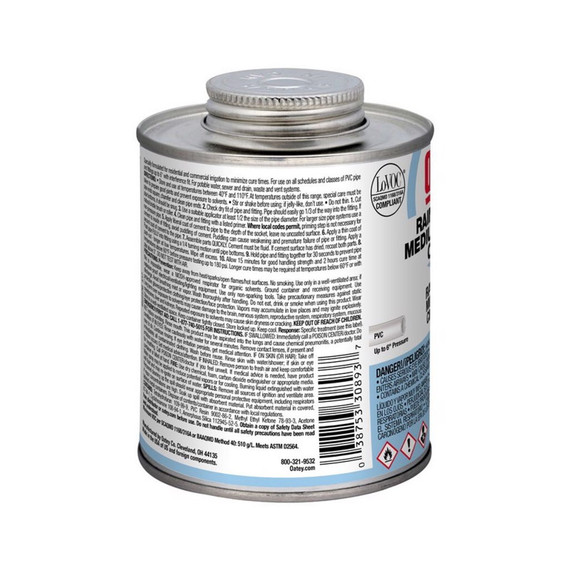 Oatey PVC Rain-R-Shine Blue Cement - 8 oz