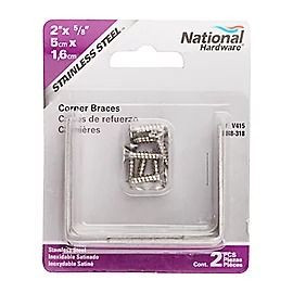 National Hardware Stainless Steel Corner Brace