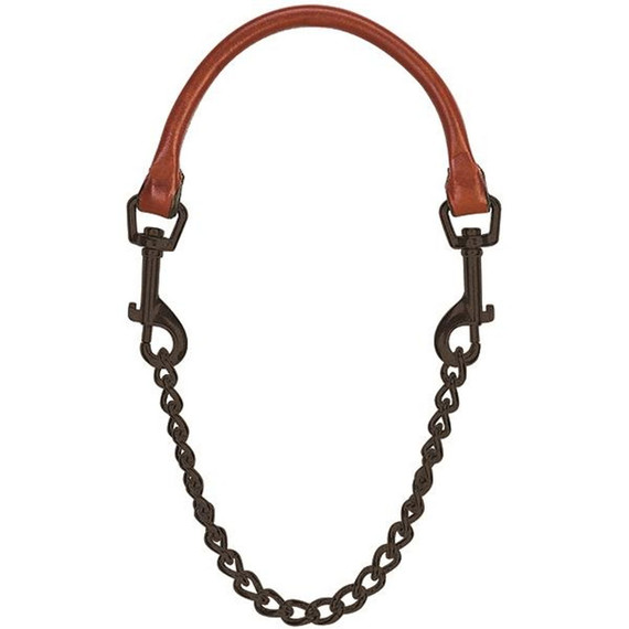 Weaver Leather Regular Leather And Chain Goat Collar - 26"