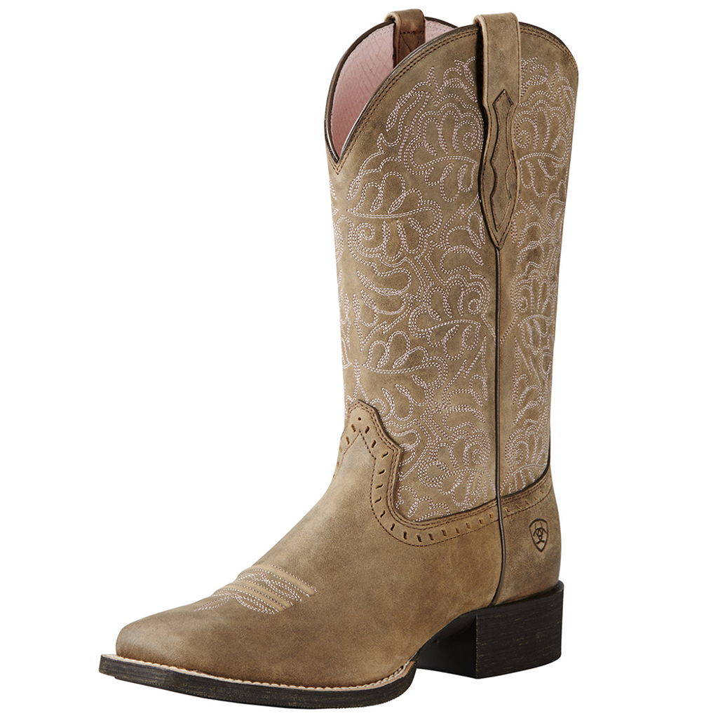Ariat Women's Round Up Remuda Western Boots Brown Bomber - Main Image