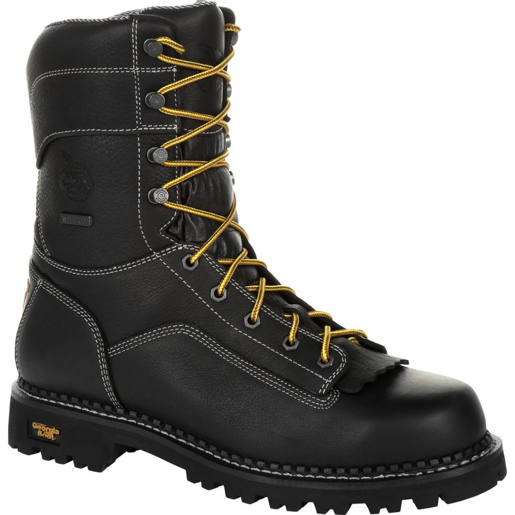 Georgia Boot Men's AMP LT Logger Low Heel Waterproof Work Boots