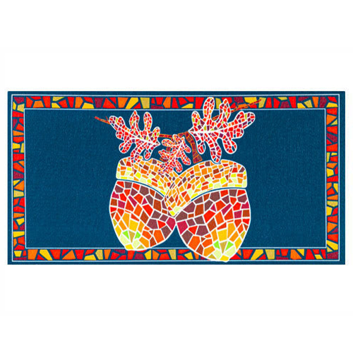 Evergreen Enterprises Mosaic Acorn Sassafras Doormat Insert - 10