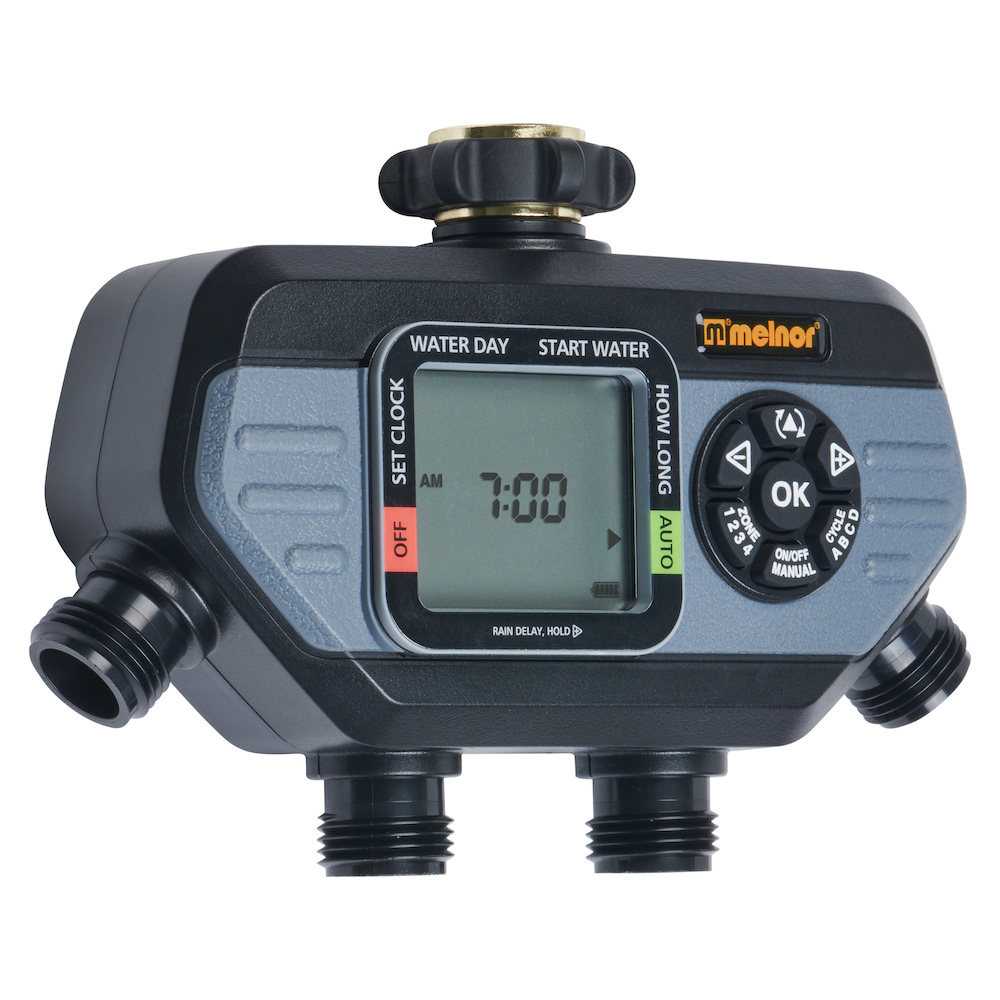 Melnor HydroLogic 4-Zone Digital Water Timer - 8-1/4