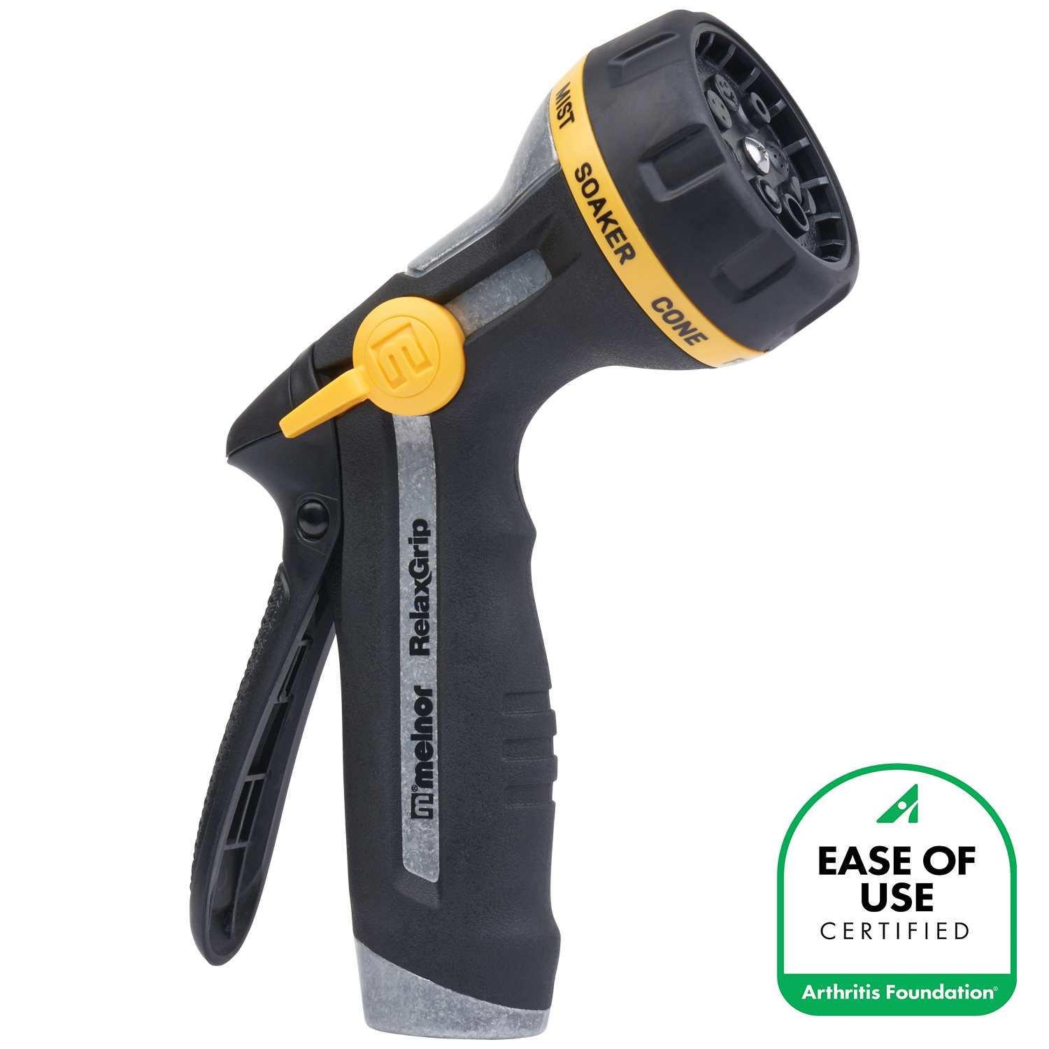 Melnor RelaxGrip Metal 8-Pattern Nozzle - 4-7/8
