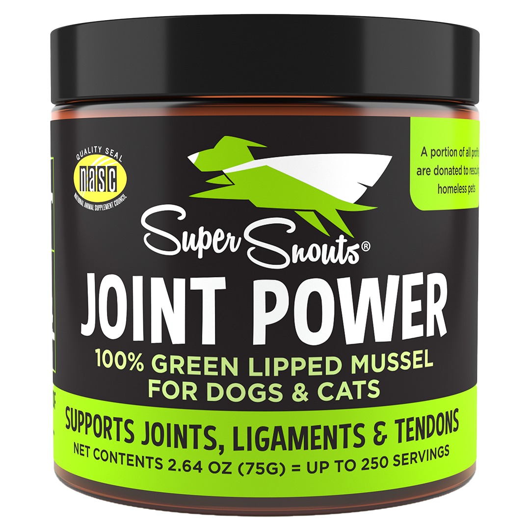 Super Snouts Green Lipped Mussel Joint Power for Dogs & Cats - 2.64 oz