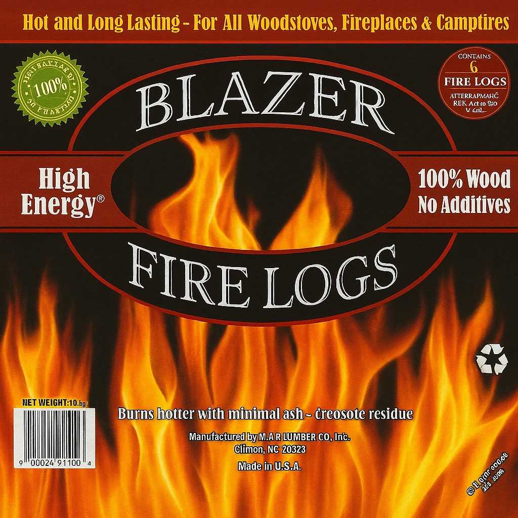 Blazer Premium Fire Logs - 6 Pack - Grange Co-op