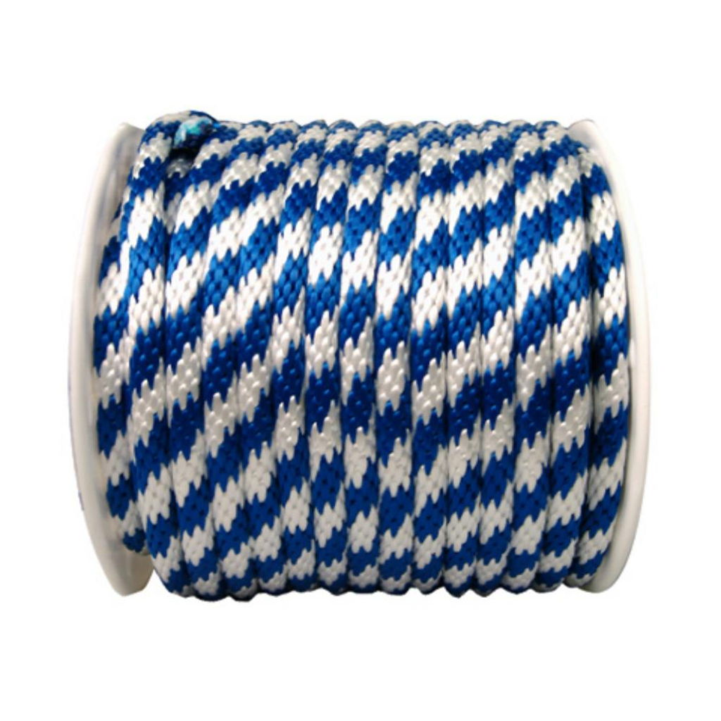 Mibro Solid Braid Blue/White Polypropylene Rope