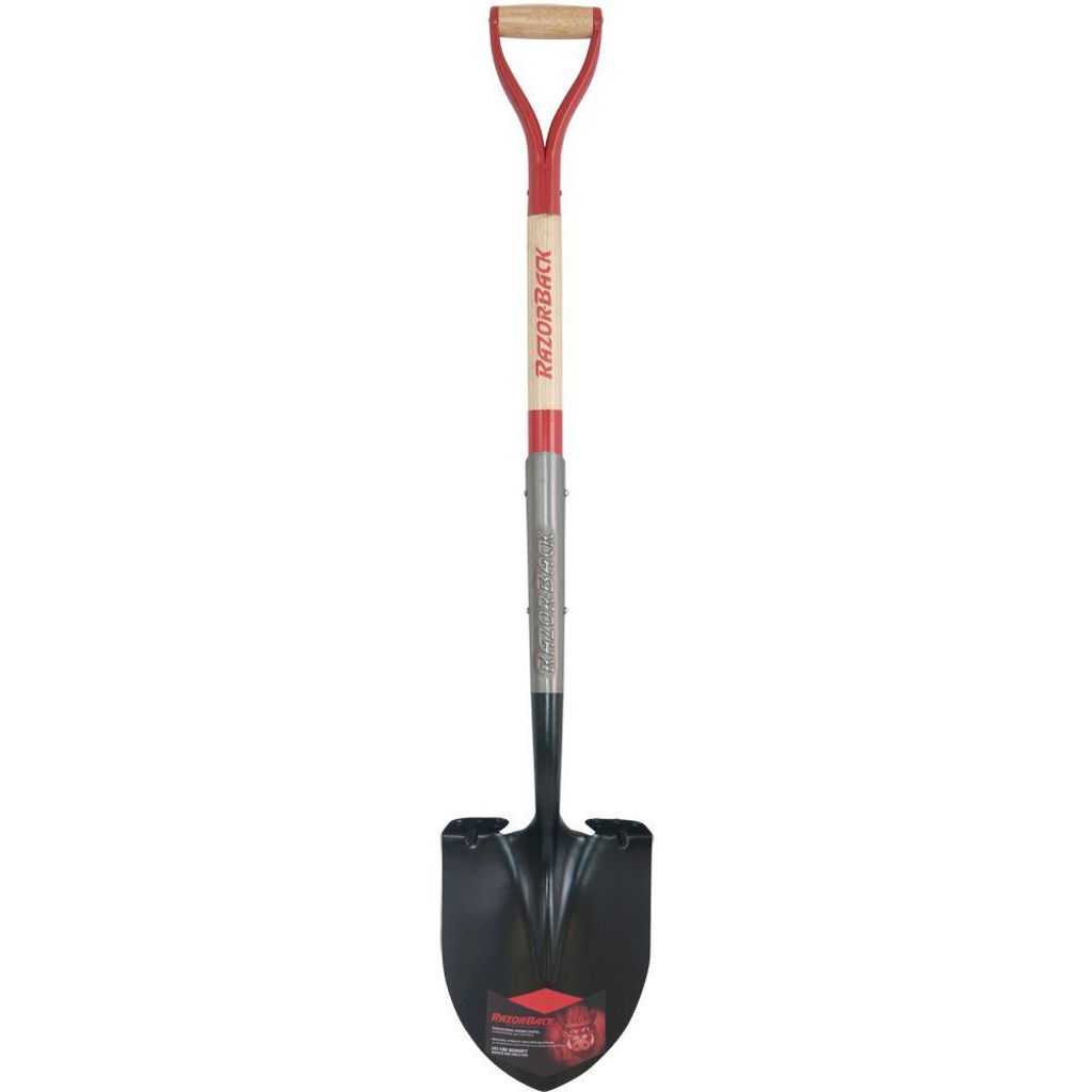 Razor-back D-grip Handle Round Point Shovel - 45-1/4