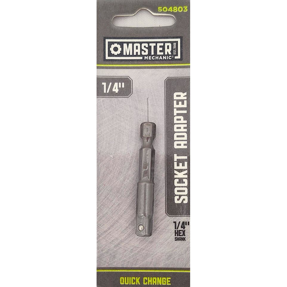Master Mechanic Socket Adapter Screwdriver Bit - 1/4